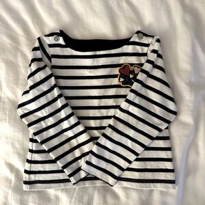 Classic Petit Bateau striped top size 3 toddler.